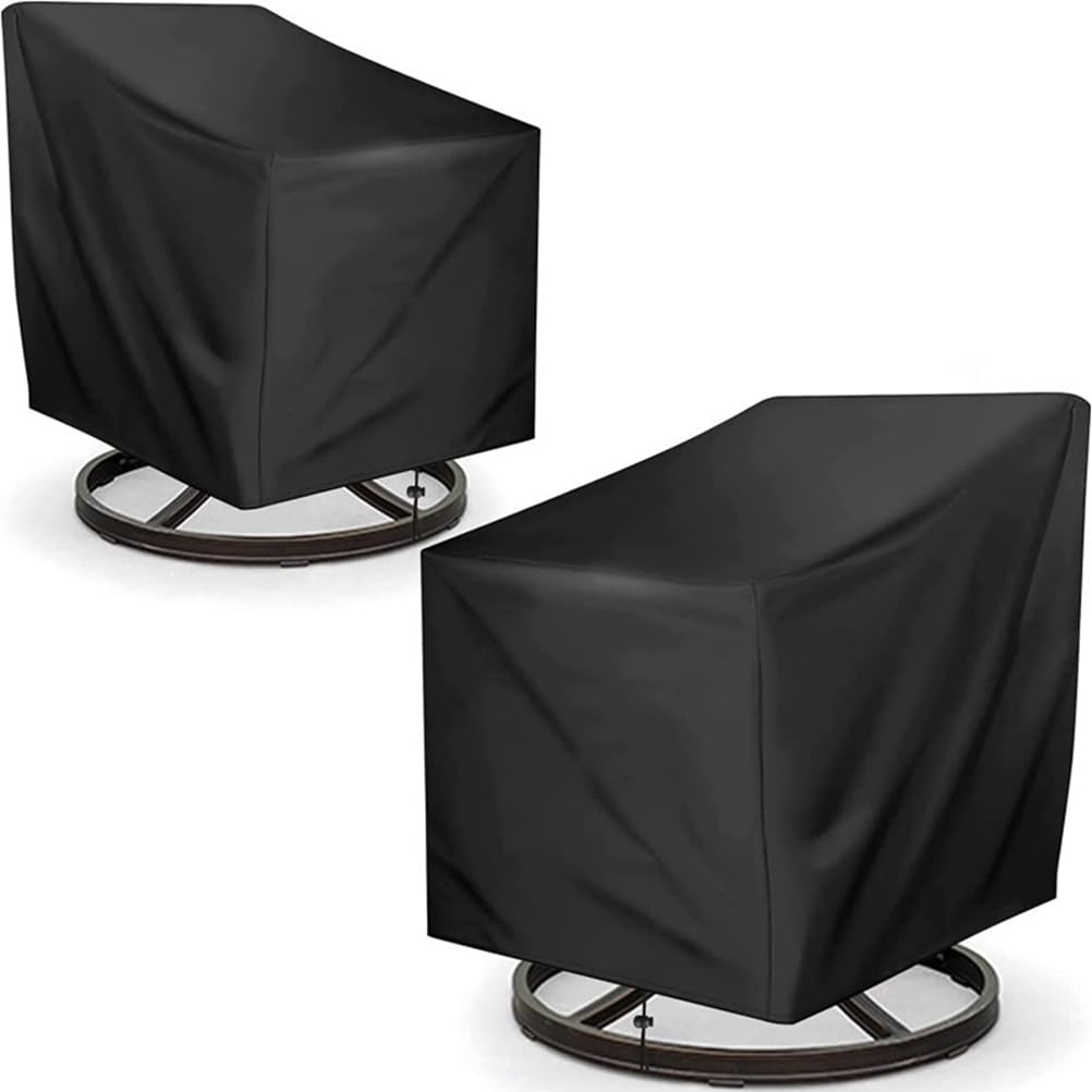 DECHOUS Outdoor Rocking Chair Cover Waterproof Heavy Duty Patio Chair Cover for Outdoor Patio Lawn Garden Furniture, 35.8x32.6x27.5 Inch