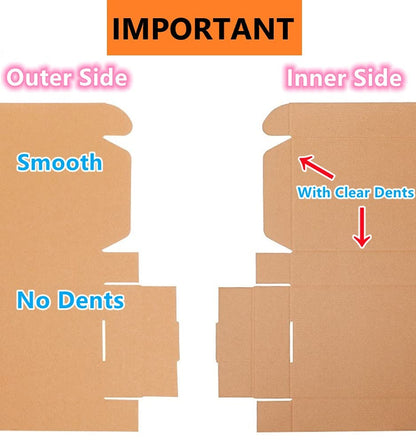 A4 Corrugated Cardboard Shipping Boxes, 320x222x46mm (12.5"x8.7"x1.8") Small Parcel Boxes, Packaging Mailing Boxes for Business, Posting, Small Packet Shipping, Storing or Gift(Pack of 10)