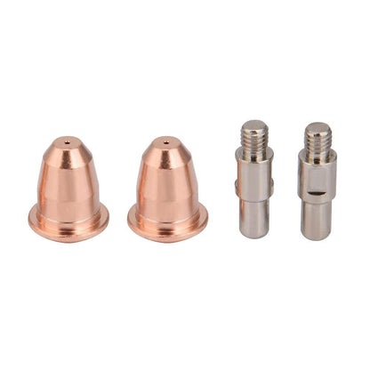 Plasma Torch Accessories Cutting Nozzle Tool 10Pcs PR0110 Electrode and 10Pcs PD0116-08 Nozzles, Welding Machine Electrode Consumables