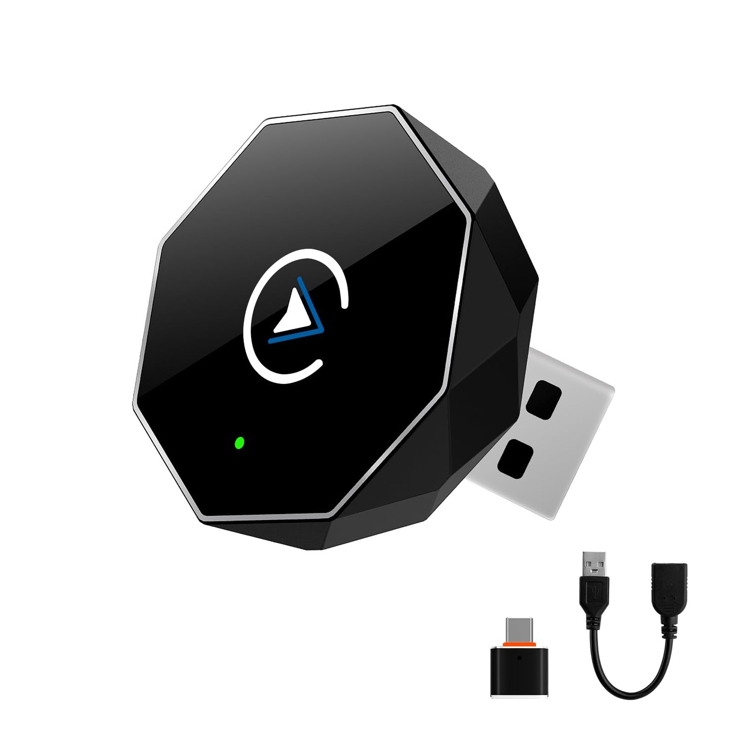 Wireless CarPlay Adapter for iPhone,Mini USB Design,2025 Upgrade with Built-in Wired for Apple CarPlay Plug and Play Fast Stable Connection Car Play for iPhone12 Above (ZS01)