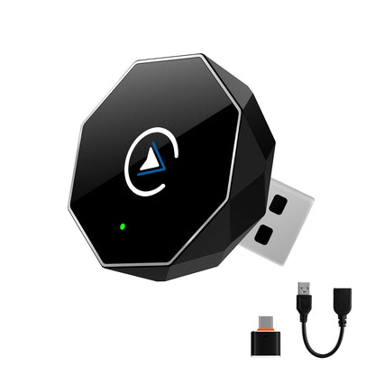 Wireless CarPlay Adapter for iPhone,Mini USB Design,2025 Upgrade with Built-in Wired for Apple CarPlay Plug and Play Fast Stable Connection Car Play for iPhone12 Above (ZS01)