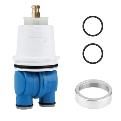 RP19804 Shower Cartridge Replacement for 1300/1400 Series with RP22734 Bonnet Nut Replacement Compatible with Delta Monitor Coarse Inlet Valve and Single Handle Trim Kit