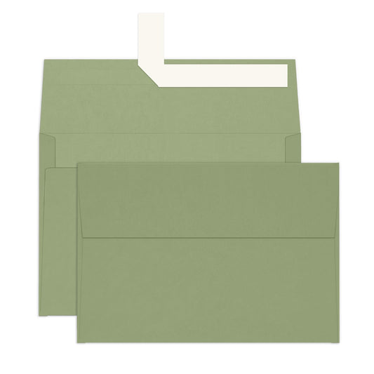 100 Pack A4 Sage Green Envelopes 4x6, Goefun 4.25 x 6.25 Printable Greeting Card Envelopes Self Seal for 4x6 Cards, Photos, Invitations, Weddings, Graduation, Baby Shower, 120 GSM