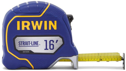IRWIN Strait-LINE Tape Measure, 16 ft, Includes Retraction Control, for All Your Measuring Needs (IWHT39391S)