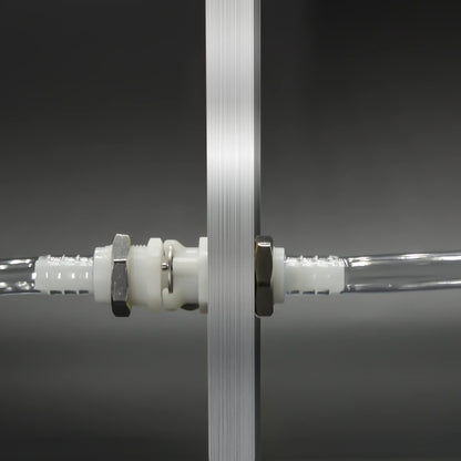 BBTUS 2PCS 1/4" 3/8" 5/16" Plastic Tube in-line Hose Quick Connector with Shut-Off valve, Panel Mounting Quick Release Coupling, Male Quick Connect Barbed Fittings (2x Male Connector)
