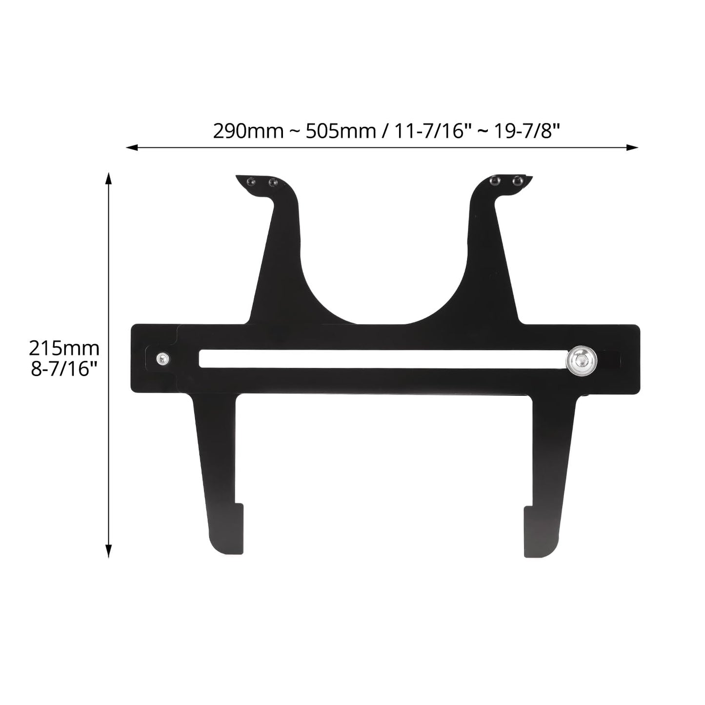 QWORK Brake Measuring Tool 6.5-14.25 Inch - Professional Precision Brake Resetting Gauge Tool Dual Scale Combination for Rear Drum Brake Lining Shoe, Disc Rotors, Parking, Hand Brakes