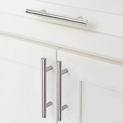 30 Pack - 3-3/4" Hole Center 96mm Cabinet Handle goldenwarm Kitchen Cabinet Handles Brushed Nickel Stainless Steel Kitchen Cupboard Cabinet Pulls Drawer pulls 6" (150mm) Length