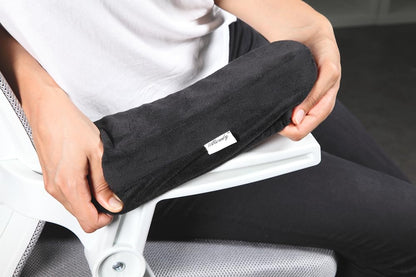 Aloudy Ergonomic Memory Foam Office Chair Armrest Pads, Comfy Gaming Chair Arm Rest Covers for Elbows and Forearms Pressure Relief(Set of 2)
