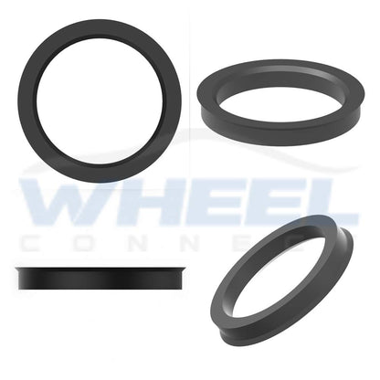 WHEEL CONNECT Hub Centric Rings, 106 to 78.1, Set of 4, ABS Plastic Hubrings, O.D:106 (106.1) - I.D:78.1mm.
