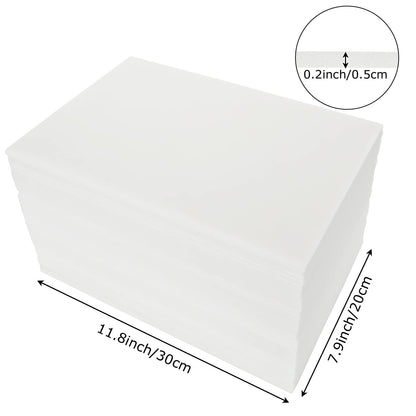 DAJAVE 36Pack 8x12 Inch Foam Core Board, 3/16(5MM) Inch Thickness White Foam Boards, Polystyrene Poster Board Foam Backing Boards for Craft, Presentations, School, Office & Art Projects