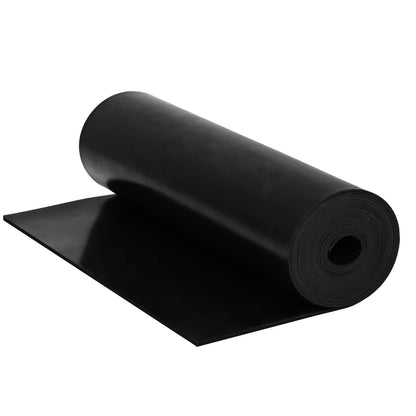Neoprene Rubber Strips, 12" Wide x1/16 Thick x 4' Long Solid Rubber Sheets, Rolls & Strips for DIY Gaskets, Crafts, Supports, Leveling，Pads, Flooring, Protection