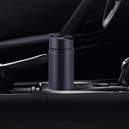 Sivaphe 17oz/500ml Insulated Water Bottle with Removable Stainless Steel Infuser Basket, Double Wall Vacuum Travel Mug (Black)