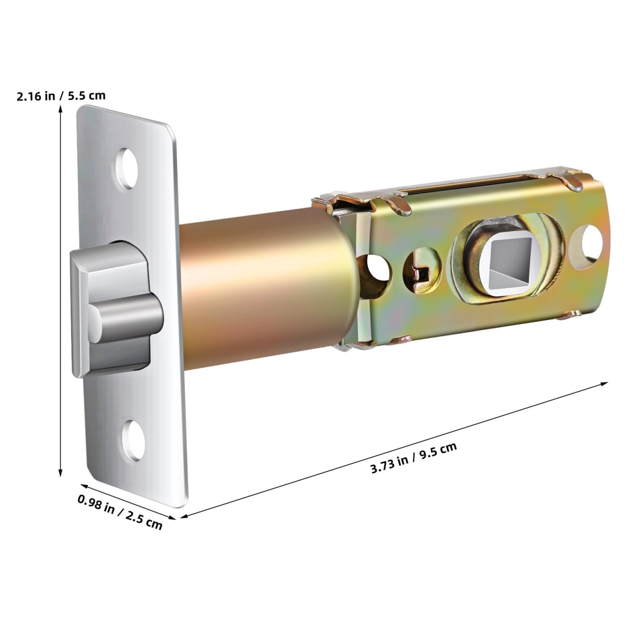 AUTSUPPL Adjustable Door Latch Deadbolt Lock Replacement for Interior Front Doors Construction Easy Installation Versatile Security