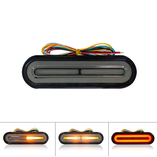 BlyilyB 12-80V Dual Color Motorcycle Scooter Amber Color For Turn Signals and Red Color For Tail Light Brake Stop Light Lamp (Pack of 1)