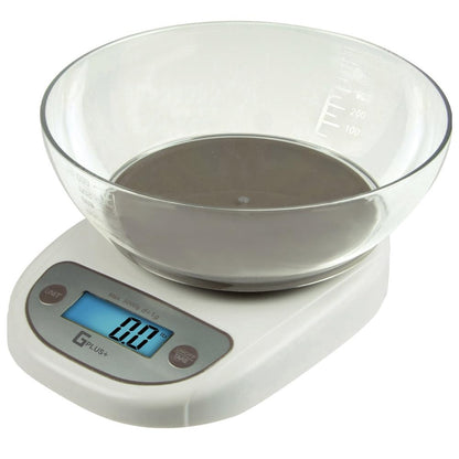 Digital Kitchen Scale with Removable Bowl, 5000g/11lb Capacity, 0.1oz Accuracy, Cooking/Baking/Weight Loss, 2 Modes, Tare Feature - Batteries Included