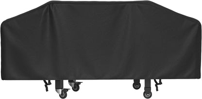 420D Griddle Cover 36 Inch Griddle and More 4-Burner Flap Top Grills - Waterproof, Lightweight, Durable - Click-Close Straps - Black