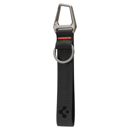 Spigen Life Carabiner Lanyard Keychain Strap for Keys ID Badge Wallet Holder and Everyday Carry Items Wristlet Keychain Ring Carabiner - Black