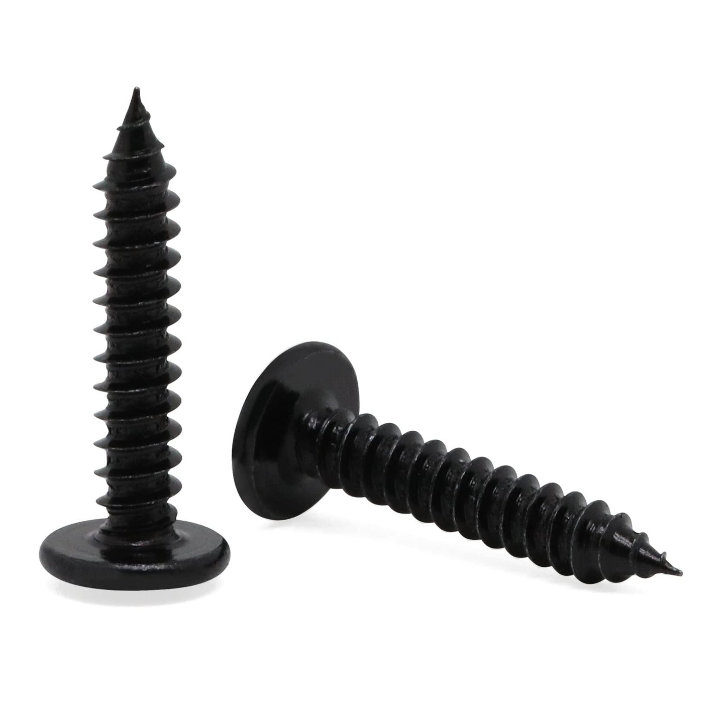 #8 x 1 Black Phillips Modified Wafer Truss Head Wood Screws, 200 PCS