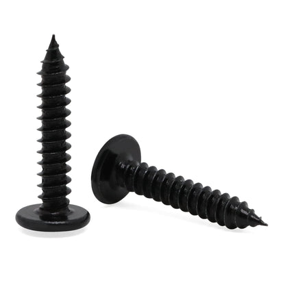 #8 x 1 Black Phillips Modified Wafer Truss Head Wood Screws, 200 PCS