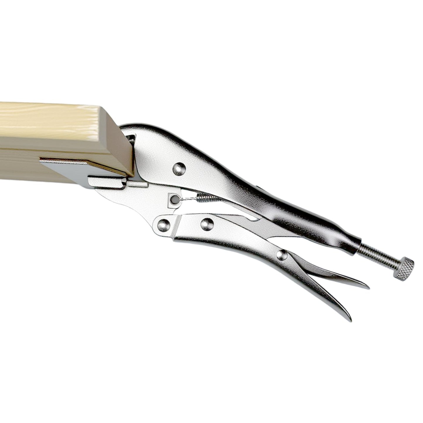 Dtacke Locking Pliers Adjustable Wear Resistant Flat Head Vise Locking Grip Pliers Multifunction Welding Clamps Hand Tools (8 inch)