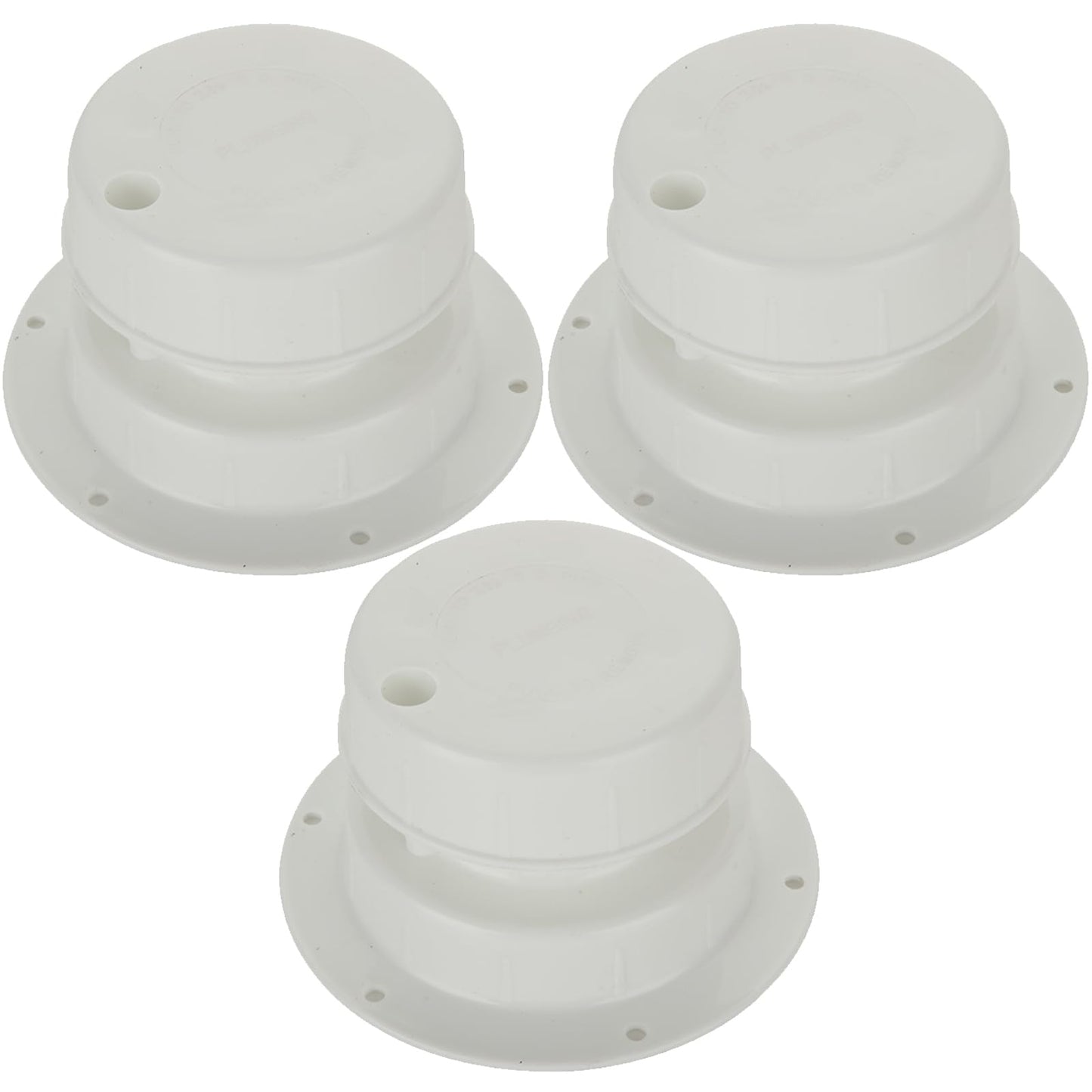 Acrux7 3 PCS RV Roof Vent Cover Caps Replacement for 1 to 2 3/8 Inch Pipe, Plastic Camper RV Plumbing Vent Cap Sewer Ceiling Vent Caps for Trailer Camper Motorhome (White)