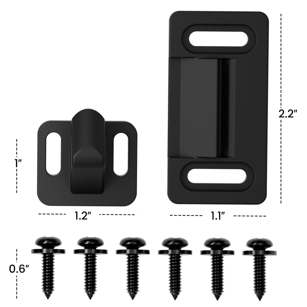 Aluminum RV Screen Door Latch Right Handle Replacement Kit for Travel Trailer, Camper, Motorhome- RV Accessories for Inside