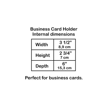 Acrimet Index Business Card Size File Holder Organizer Box Metal Base Heavy Duty (AZ Index Cards and Divider Included) (Black Color with Clear Crystal Plastic Lid Cover)