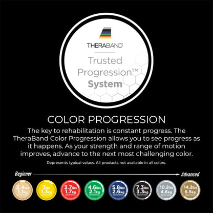 TheraBand Resistance Bands, 6 Yard Roll Professional Latex Elastic Band For Upper & Lower Body, Core Exercise, Physical Therapy, Pilates, Home Workouts, Rehab, Blue, Extra Heavy, Intermediate Level 2
