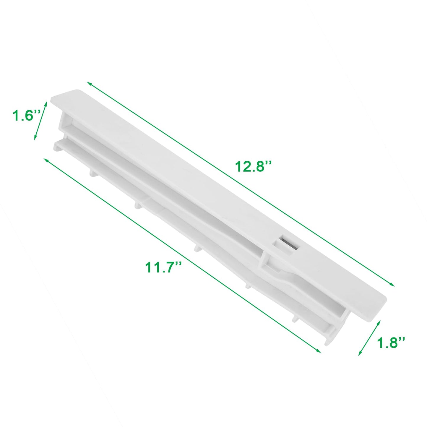 WPW10671238 W10671238 Fridge Crisper Drawer Slide Rail,Fridge Drawer Slide Center Rail Compatible with Whirlpool, Kenmore, Amana, KitchenAid(Replaces AP6023702, PS11757048)