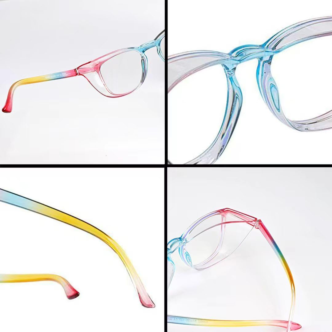 B.ANGEL Safety Glasses for Men and Women, Anti-fog Protective Eyewear with Scratch Resistant Clear Wraparound Lenses.