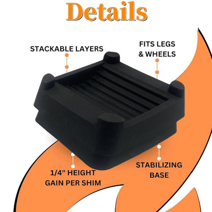 4 Pcs Griddle Leveling Shims Kit for Blackstone Griddle, Stackable Grill Accessories,for Blackstone Electric Tabletop Griddle with Stand,Leg,Keep Flat Top Grill in Level