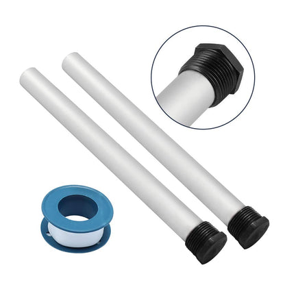 Anxingo 2 Pack 232767 Water Heater Anode Magnesium Anode Rod for Hot Water Tank RV Water Heater Anode Rod Kit, 9¼ Inch Long, 3/4" NPT Thread