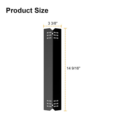 BBQ Heat Shields for Nexgrill 720-0830H 720-0783E BHG 720-0783W, BBQ Parts Heat Shield Plates, BBQ Burner Replacement, Heating Plate Burner Cover Flame Tamer Parts, 4-Pack