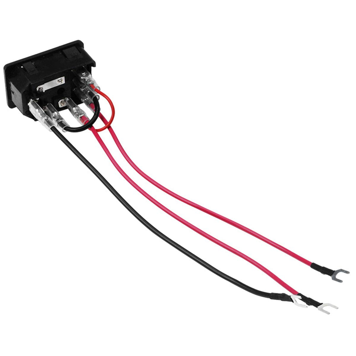 DEVMO 2PCS 3D Printer Power Switch 220V/110V 10A Short Circuit Protection Socket Inlet Module Plug with 250V Fuse Switch for Anet A8 Ender 2 and Most Printer
