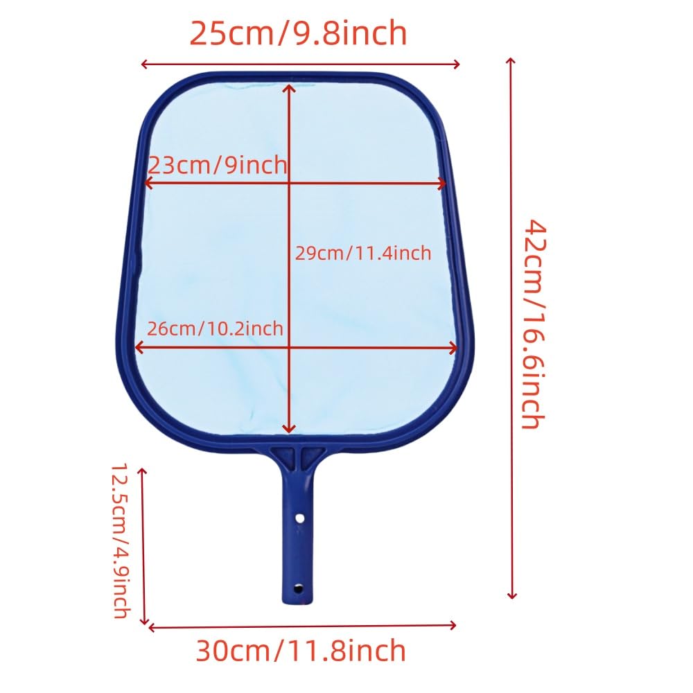 AkNebriax 3 Pack Pool Skimmer Net, Hot Top, Fountain, Pond Fine Mesh Leaf Skimmer Rake Net,Professional Cleaning Pool Rakes/Fine Mesh Leaf Skimmers Rake Net for Clean Remove The Finest Debris Fast