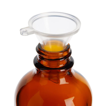 4 oz Amber Glass Dropper Bottles 15 Count and 6 Funnels (120 ml, 21-Piece Set)