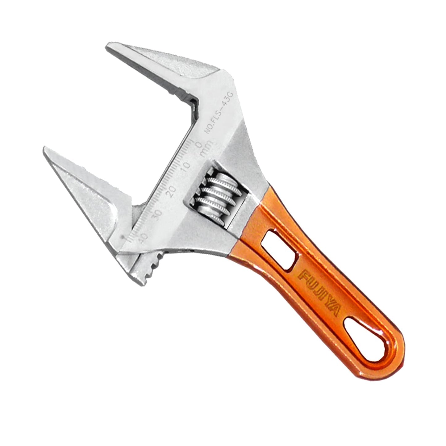 FUJIYA Tools, FLS-43G-F, Short Adjustable Wrench with Grip