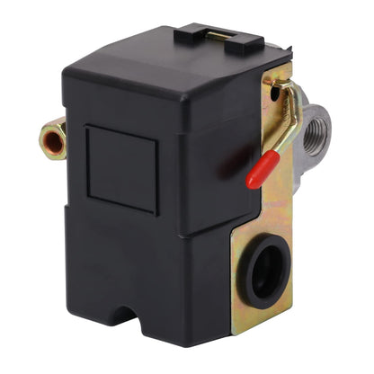 Air Compressor Pressure Switch 95-125 PSI 4 Port 1/4" NPT Air-Pump Pumptrol
