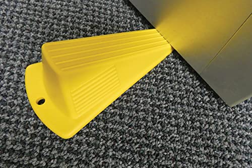 Shepherd Hardware 3763 Heavy Duty Jumbo Rubber Door Wedge, Yellow