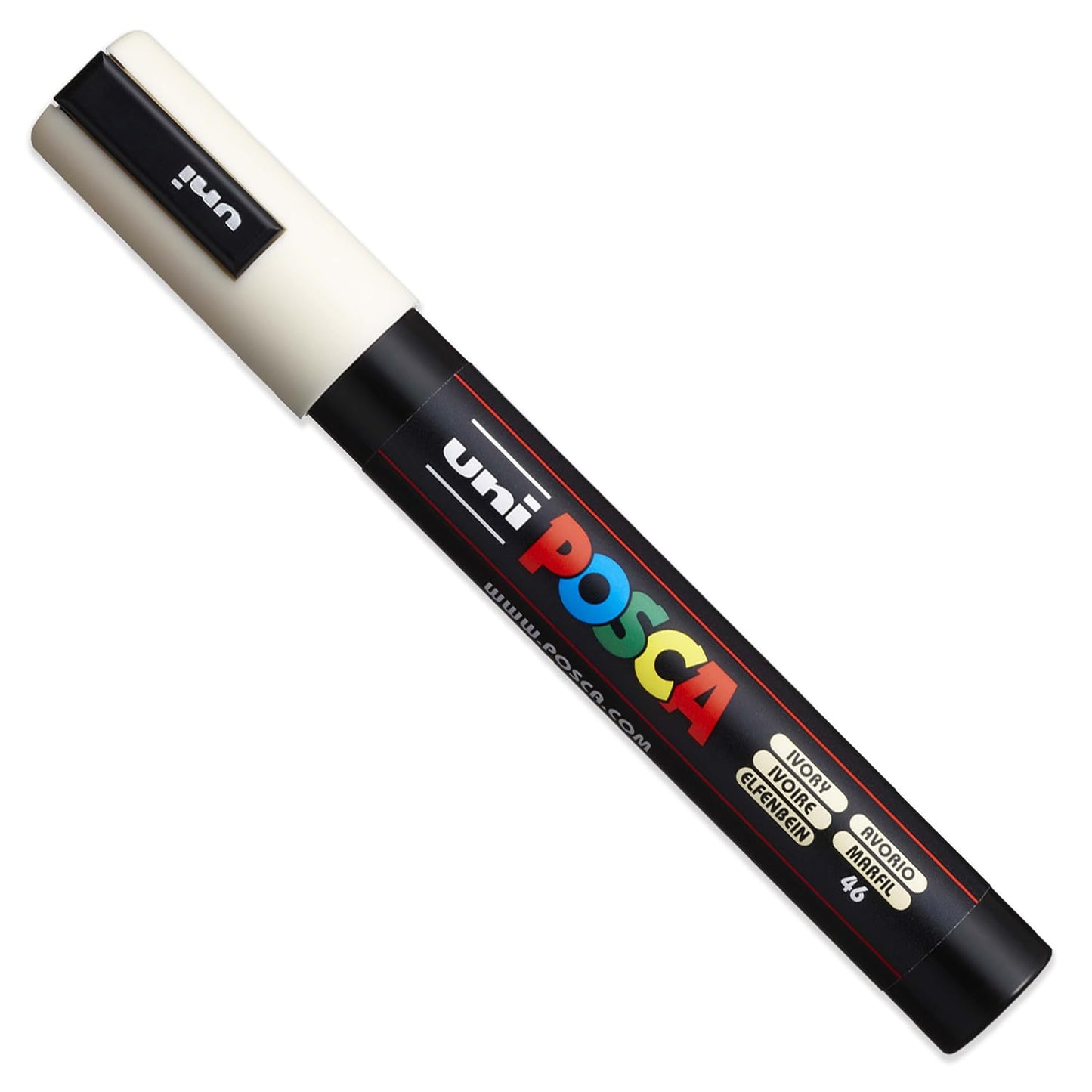 Posca PC-5M Water Based Permanent Marker Paint Art Pens - 1.8-2.5mm - Warm Neutral Tones - Wallet of 4