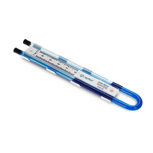 XYF Air Easy Read Manometer | U-Tube Air Pressure Indicator (Blue)