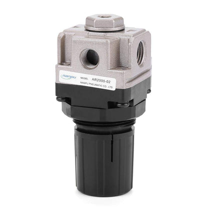Pneumatic Regulator Adjustable Air Pressure Compressor Control Valve AR2000-02 Thread G1/4 Connection Oil-Water Separator Pressure Reducing Valve