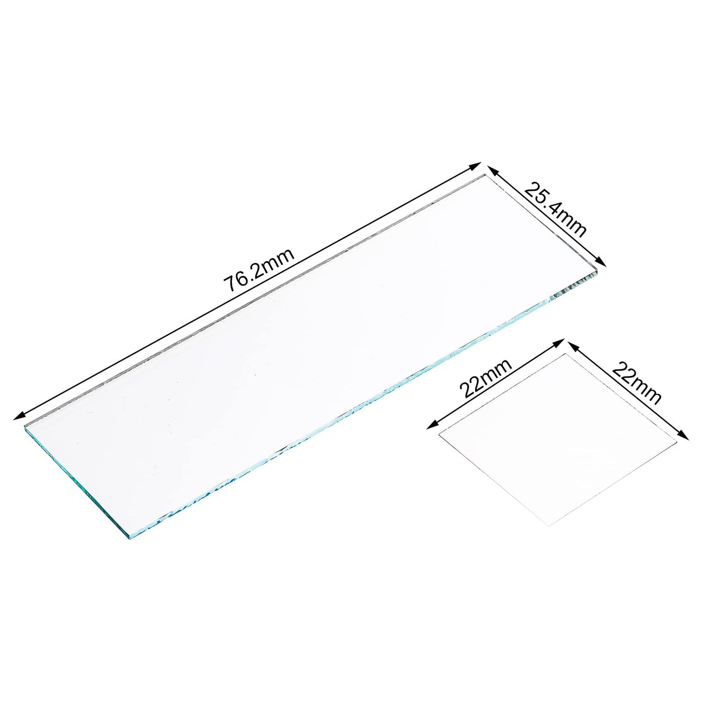 ZENFUN 300 Pcs Microscope Slides and 300 Pcs 22x22mm Coverslips, Transparent Microscope Glass Cover Slides Pre-Cleaned Blank Glass Slides Kits for Basic Biological Science Education