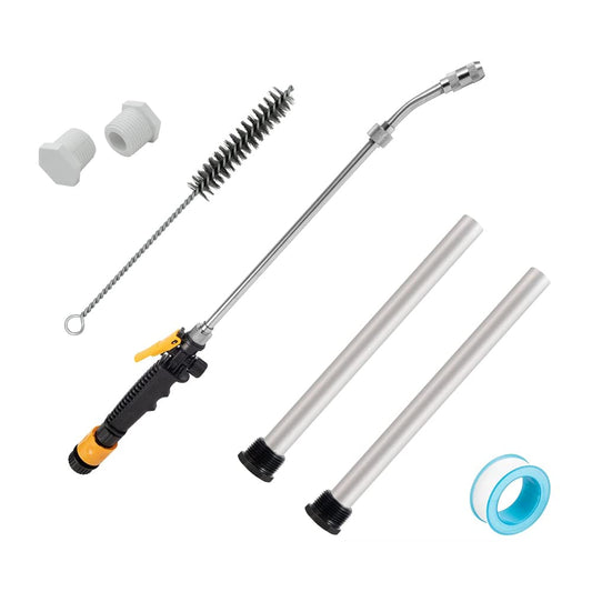 WLBINGLUO RV Anode Rod for Water Heater, Hot Heater Flush Wand & Stainless Steel Brush Kit Cleaning Sediment-9.25”Lx3/4” NPT Thread Magnesium Suburban Mor-Flo, Camper Tank Rinser