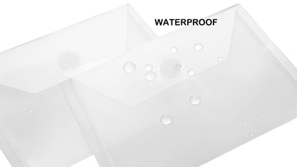 YESSART 4x6 Plastic Envelopes Hook Loop Closure Coupon Receipt Storage Holder 40 Pack