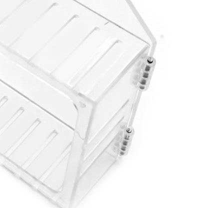 Saihisday 2 Pcs Thermostat Lock Box with Keys, Wall Mounted Acrylic Thermostat Guard Box Large Thermostat Cover with Lock Fit for 6.1"W×3.85"H All Type Wall Thermostats or Smaller