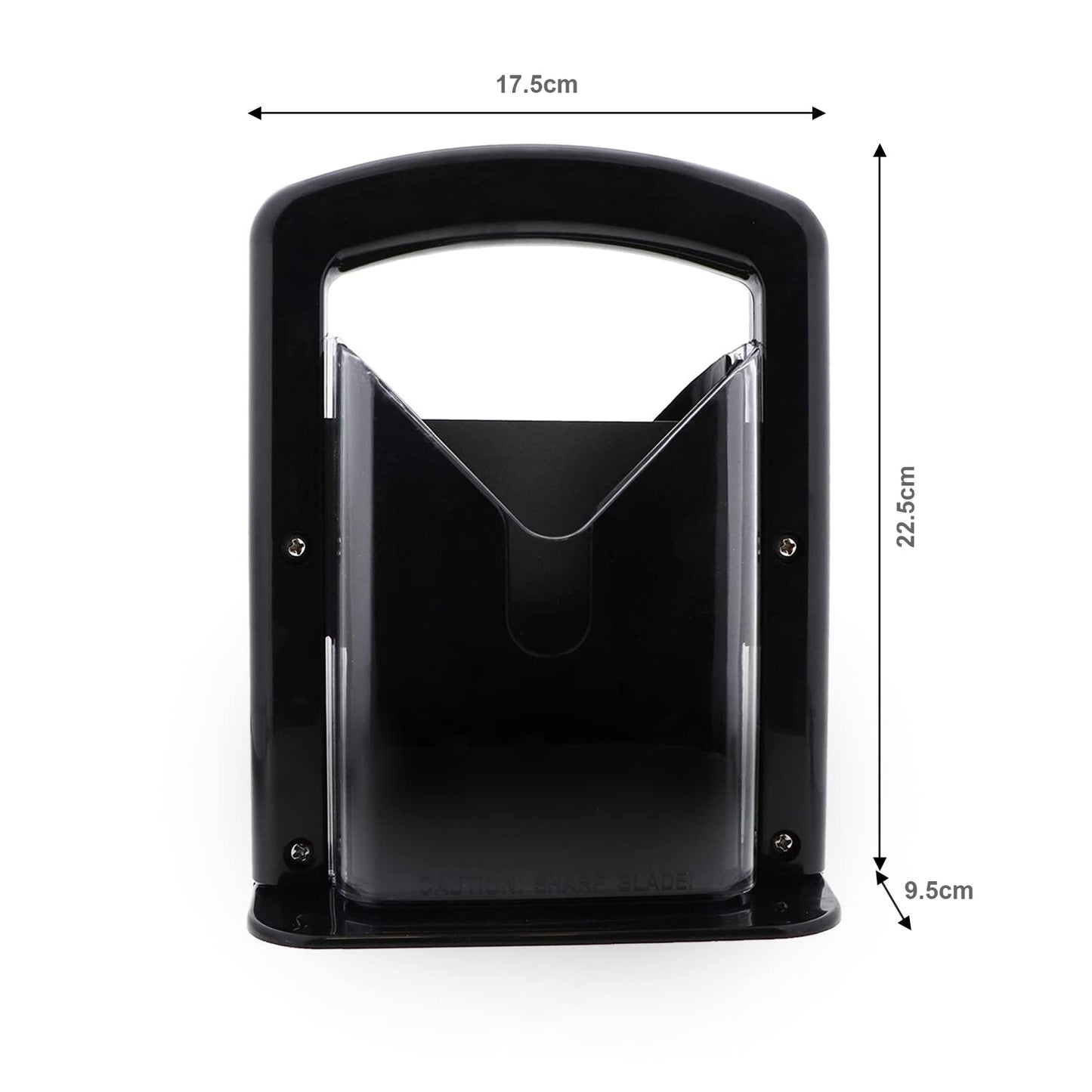 Bagel Slicer, Bagel Cutter Stainless Steel Black