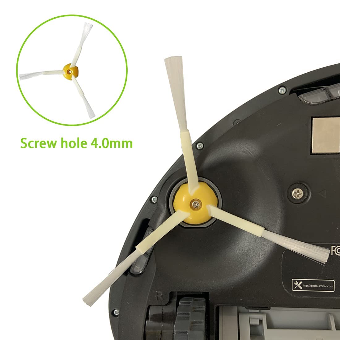 Replacement Parts for iRobot Roomba 600 610 620 650 675 677 692 671 694 691 Series Vacuum Cleaner Accessories Kit-Include 6 Side Brush,3 Filter,1 Front Caster Wheel,Bristle Brush and 3 Cleaning Tool