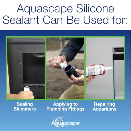 Aquascape 29186 Black Silicone Sealant, Safe for Fish, 10.1-Ounce