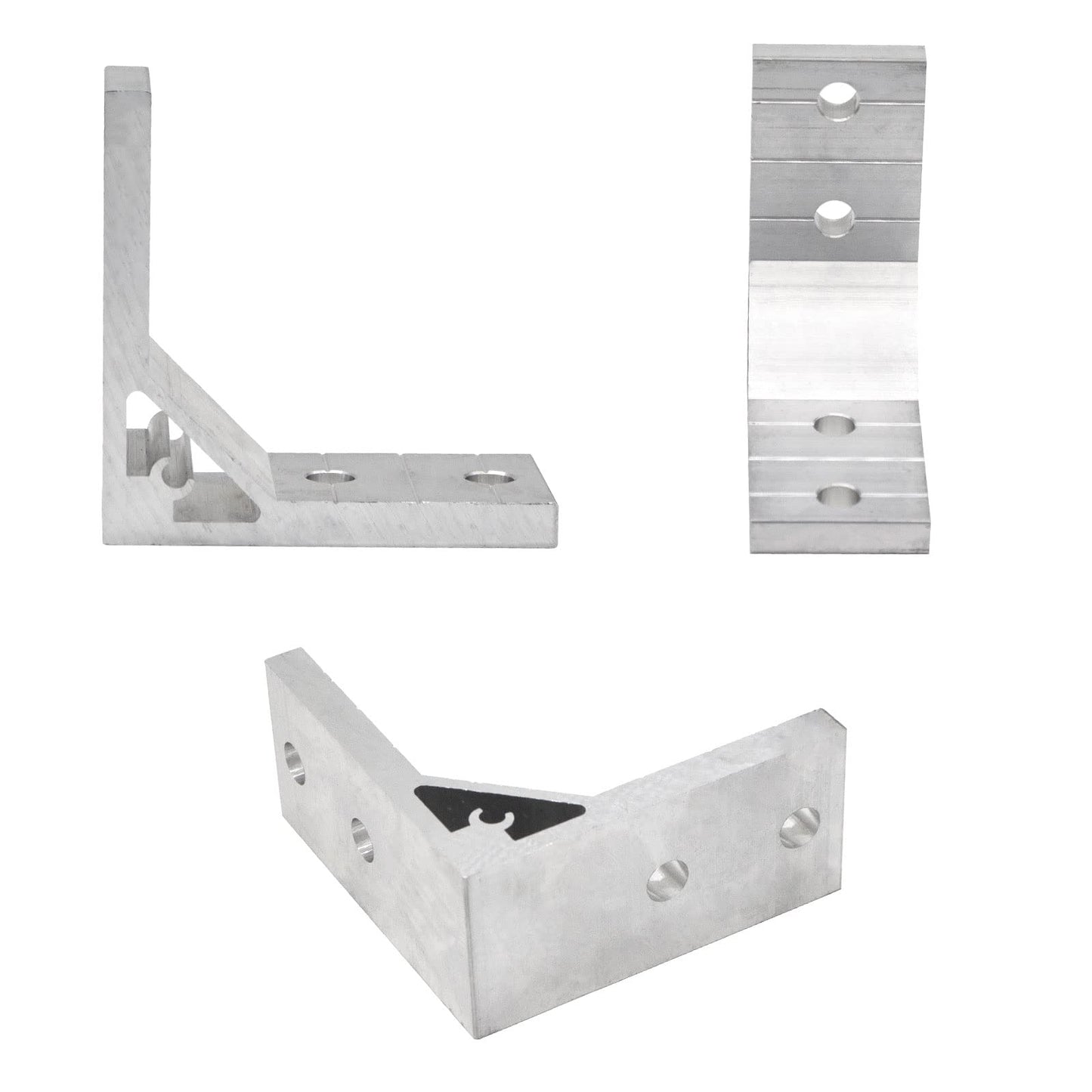 Seekliny 4Pcs 4040 Corner Brackets Set with Nuts and Screw 4040 Hardware for 4040 Aluminum Extrusion 4040 Accessories